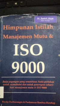 Image of Himpunan Istilah Manajemen Mutu & ISO 9000