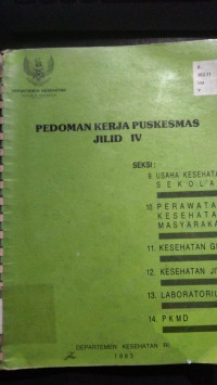 Image of Pedoman Kerja Puskesmas Jilid IV