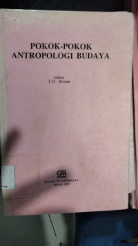 Image of Pokok-Pokok Antropologi Budaya